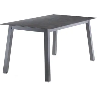 Sieger Gartentisch Rechteckig Eisengrau Schiefer Anthrazit 160 cm x 90 cm