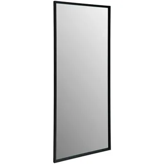 Mid.you Wandspiegel , Schwarz , Metall, Holzwerkstoff , rechteckig , 70x160x2.5 cm , Garderobe, Garderobenspiegel