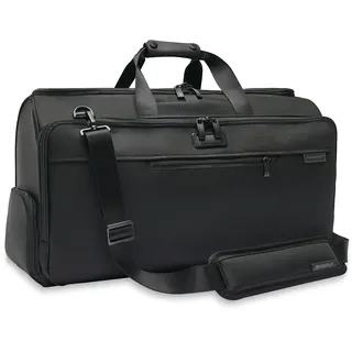 Briggs & Riley Reisetasche, Weekender und Übernachtungstasche für Damen und Herren, weiche Reisetasche, Schwarz, 22 Inch Garment Duffle Bag