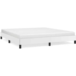 vidaXL Bettgestell Weiß 180x200 cm Kunstleder - Weiß