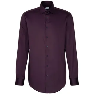 Seidensticker Herren Business Hemd, Lila, 43 EU