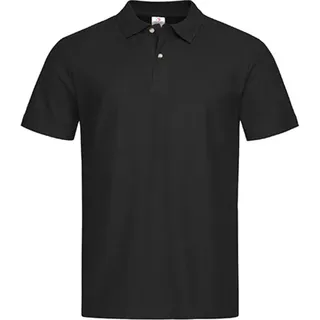 Stedman ST3000 | Herren Poloshirt-Piqué 100 - Farbe: Black Opal - Größe: 3XL - Schwarz