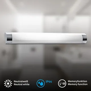 LED Spiegelleuchte IP44 Badleuchte Bad Wandlampe 61,5cm Wasserfest Licht Chrom - Silber
