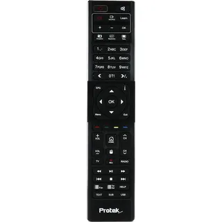 Protek Original Fernbedienung für X1 Linux E2 4K Receiver - Schwarz