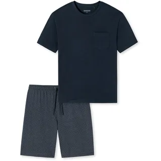 SCHIESSER Shorty Herren Pyjama-Shorts Blau 58 (XXXL)