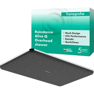 Hansgrohe Raindance Alive Q Kopfbrause, 210/340 1-jet, 24530000 Duschkopf Chrom,