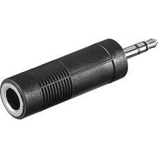 Bild Audioadapter 3,5mm-Klinken-Stecker stereo / 6,3mm-Klinken-Kupplung stereo (11101)