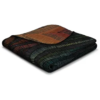 Biederlack Vivid Waves Kuscheldecke 150 x 200 cm Schwarz