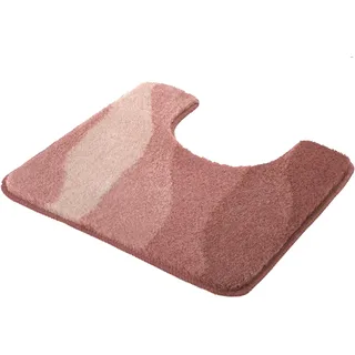 Badematte KLEINE WOLKE "Malena, Badvorleger, Badezimmer Teppich", rosa (hellrosa), H:20mm, Polyacryl, Badematten, Badematte, Badteppich, modernes Wellen Design, Farbverlauf, waschbar