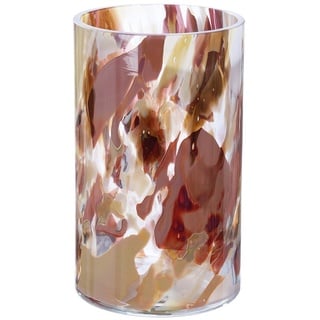 GILDE GLAS art GILDE Vase Roslin H. 24,0 cm Braun