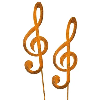 Blümelhuber Gartenstecker Notenschlüssel - 2er-Set