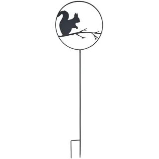 Louis Moulin Gartendekoration Eichhörnchen – 122 cm, Schnittmuster aus Metall, Epoxidfarbe, UV- und frostbeständig, ideal für Garten, Terrasse und Beet