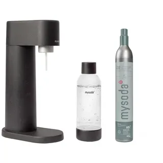 MySoda Wassersprudler-Set Schwarz