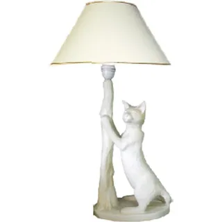 Antik Stil Büste Leuchte Tischlampe Tischleuchte Lampe Lampen Leuchten Tisch Neu - Weiß