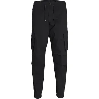 JACK & JONES Kane Noah Cuffed Cargohose - Black - M