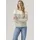 Levi s LEVI S MARIN STRIPE TOP Damen Gr S 36 magnolia stripe egre Sweatware Obermaterial 100 Baumwolle gestreift normal hüftbedeckend Rundhals Shirts Saum mit kurzen Seitenschlitzen