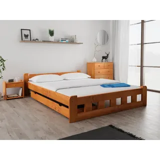 Hochbett Naomi 140 x 200 cm, Erle Matratze: Matratze Coco Maxi 20 cm, Lattenrost: Mit Lamellenrost