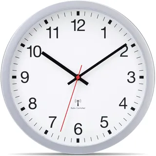 VIVILINEN Groß Wanduhr Funk 40cm Funkuhr Wand Lautlos XXL Modern Wand Uhren Gross für Wohnzimmer Küche Schlafzimmer Büro