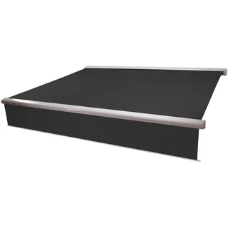 Mendler Vollkassetten-Markise T124 450 cm schwarz