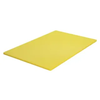 SCHNEIDER Schneidebrett - Gastro, 45 x 30 cm, Aus HD Polyethylen, ohne Füße, spülmaschinengeeignet, Farbe: gelb
