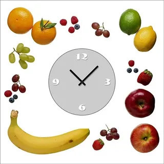 4178 Dixtime Designer Wanduhr, Wanduhren, Moderne Wohnraumuhr  70cm x 70cm