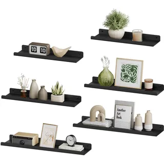 Songmics Wandboard 6er Set Schwarz