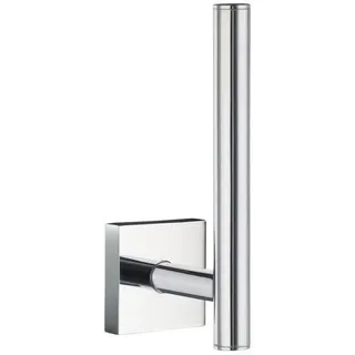 Toilettenpapierhalter , Chromfarben , Metall , 4.5x14x6.6 cm , Badezimmer, WC Ausstattung, Toilettenpapierhalter