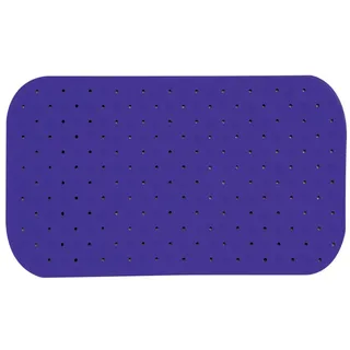 MSV Premium Duschmatte Badematte Badewannenmatte Badewanneneinlage antibakteriell rutschfest mit Saugnäpfen - Violett/Lila - duftet nach Rosen - ca. 36 x 65 cm - waschbar bei 60° Grad