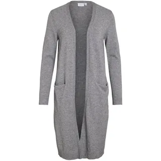 VILA Long L/S Knit Cardigan Grau L
