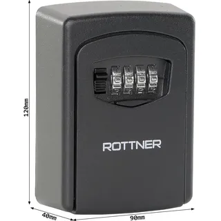 Rottner Tresor Rottner Schlüsseltresor KeyCare Zahlenkombinationsschloss schwarz, inkl. Montagematerial, T06464