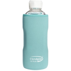 Trendglas Jena Flaschenhülle/Neopren-Schutzhülle/Thermohülle, blau - für Glasflasche, 1000 ml