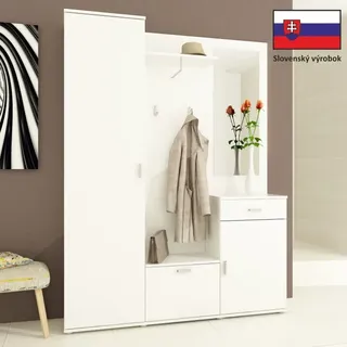 Kondela Vorzimmer Amalie - Weiß - Weiß