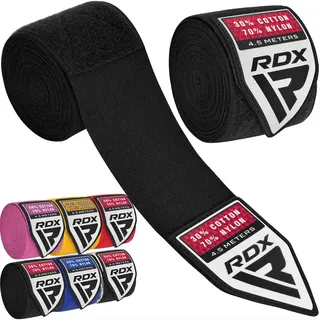 RDX 4.5m Profi Boxbandagen Boxen MMA Muay Thai, Elastisch Handbandagen Mit Daumenschlaufe, Lang Innenhandschuhe Baumwolle, Kickboxen Thaiboxen Boxsack Punchingbälle Training, Hand Wraps Manner Damen