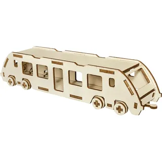 Pebaro 850/0L Holzbausatz Regionalzug Lasercut, 3D Puzzle, Holzpuzzle, Holzfarben