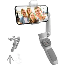 ZHIYUN Smooth Q3 [Offiziell] Stabilisator für Smartphone, 3 Achsen, Gimbaltelefon für iPhone und Android, mit Stativ, integriertes Licht und Zoom, für Vlog, YouTube Videos und TikTok