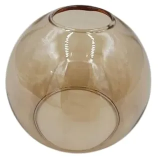 Lampenschirm Loxy E14, Glas, Ersatzglas, Schirm, Ersatzschirm, Lampenglas für Pendellampe, Tischlampe, Fluter, Leuchte (1x goldfarbig)