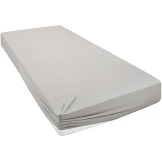 Home Affaire Spannbettlaken Jersey-Elasthan 140 x 200 cm grau