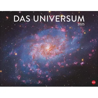 Das Universum Posterkalender 2025: Fotokalender mit Spiralgalaxien und Nachbarplaneten. Wand-Kalender 2025 Posterformat mit Fotos unter anderem vom Hubble-Weltraumteleskop.