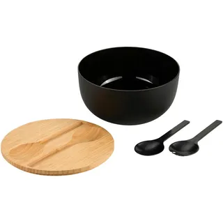 KESPER Salatschüssel Schwarz 4-tlg.
