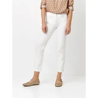 TONI 7/8-Jeans geschlitzt, mit Stretch, weiß