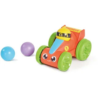 Toomies Pop & Go Racer – Lustiges Schiebeauto mit Pop-and-Play-Action, 3 Bällen & Aufbewahrung – Robustes Motorikspielzeug für Kinder ab 18 Monaten, ideal für Rollenspiele & Bewegung