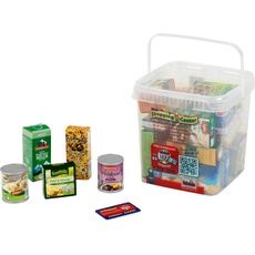 Theo Klein 7209 Große Box gefüllt mit Deutschen Produkten I Mit Schachteln und Dosen für den Kaufladen I Spielzeug für Kinder ab 3 Jahren