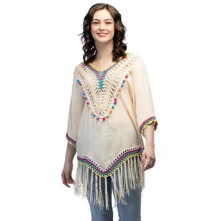 Boland - Boho Tunika, Bluse für Damen, Oberteil für Karneval, Sommer oder den Alltag, Hemd für Ibiza Look