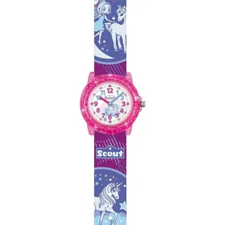 Scout Crystal 0 mm Kunstledergehäuse Lila Pink Einhorn- und Fee-Motive