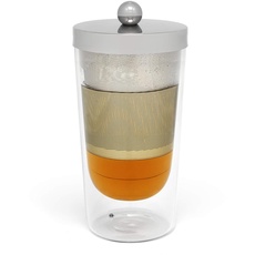 Bredemeijer 165004 Tea-for-one Lucca doppelwandig, Borosilikat Glas, 200 milliliters