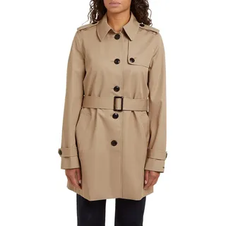 Tommy Hilfiger Langjacke »HERITAGE SINGLE BREASTED TRENCH« mit den typischen Trenchdetails & Tommy Streifen als Gürtelschlaufe, beige