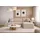 Eckcouch Stoff 2-Sitzer Beige
