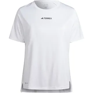 Adidas Damen T-Shirt (Short Sleeve) W Mt Tee Pl, White, HM4001, 2X