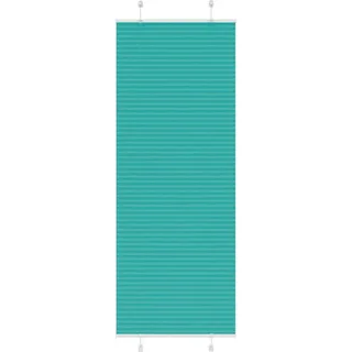 Möbel Plissee Petrolgrün 80x200 cm Stoffbreite 79,4 cm Polyester 4015411 - Grün