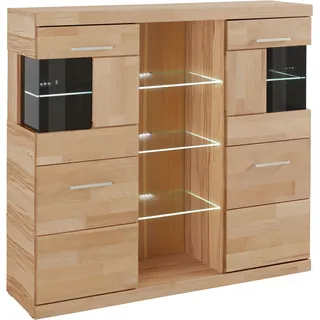 OTTO home Ribe 125 x 115 x 35 cm Beige / Braun